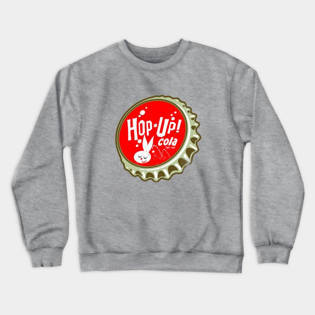 Retro Vintage Hop Up Cola Soda Bottlecap Crewneck Sweatshirt by StudioPM71